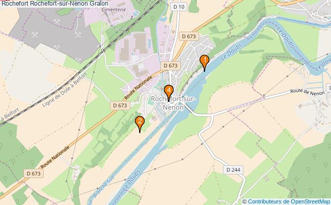 plan Rochefort Rochefort-sur-Nenon Associations Rochefort Rochefort-sur-Nenon : 4 associations