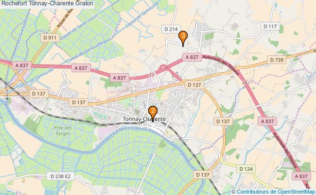 plan Rochefort Tonnay-Charente Associations Rochefort Tonnay-Charente : 3 associations