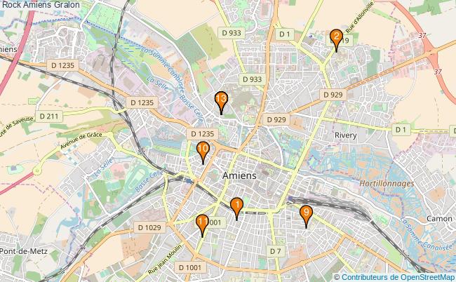 plan Rock Amiens Associations rock Amiens : 15 associations