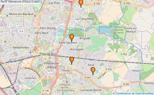 plan Rock Villeneuve-d'Ascq Associations rock Villeneuve-d'Ascq : 6 associations