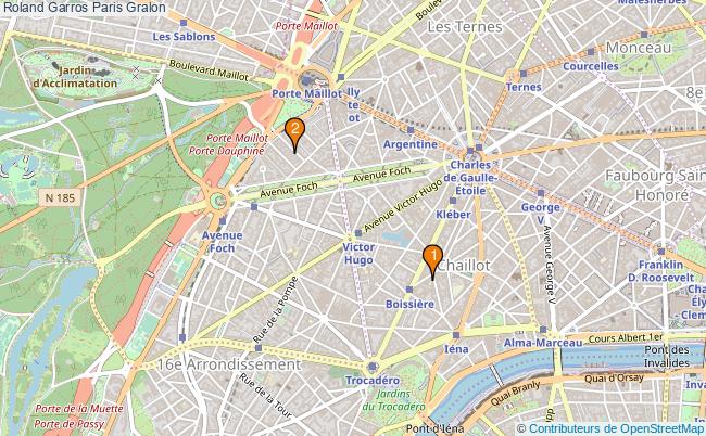 plan Roland Garros Paris Associations Roland Garros Paris : 2 associations