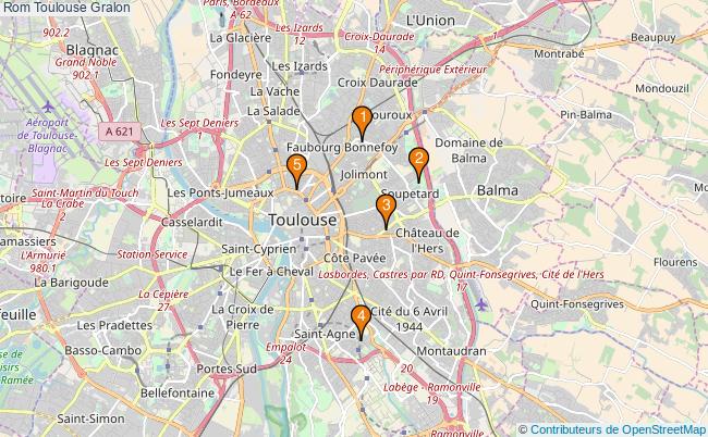 plan Rom Toulouse Associations rom Toulouse : 5 associations