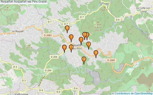 plan Roquefort Roquefort-les-Pins Associations Roquefort Roquefort-les-Pins : 14 associations