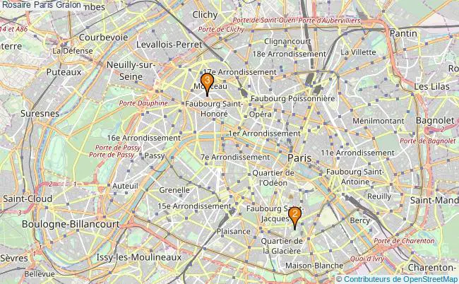 plan Rosaire Paris Associations Rosaire Paris : 3 associations