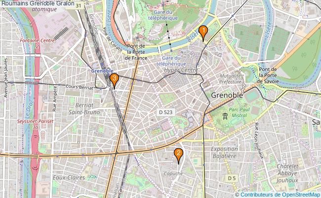 plan Roumains Grenoble Associations roumains Grenoble : 3 associations