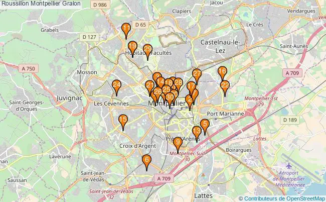plan Roussillon Montpellier Associations Roussillon Montpellier : 83 associations