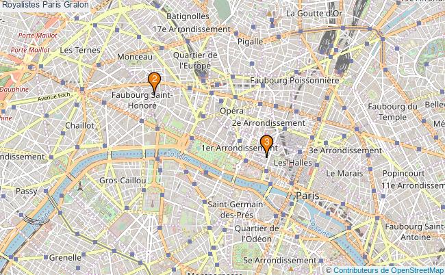 plan Royalistes Paris Associations Royalistes Paris : 3 associations