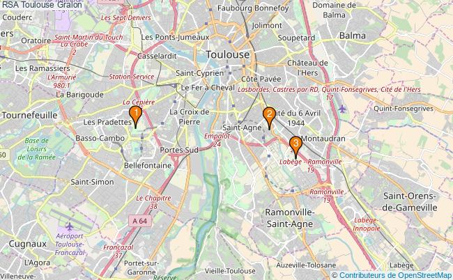 plan RSA Toulouse Associations RSA Toulouse : 4 associations