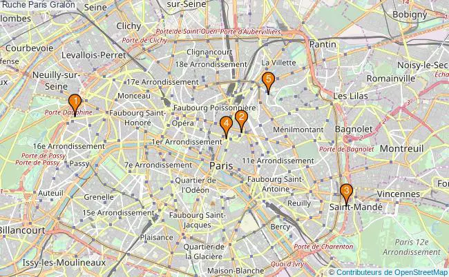 plan Ruche Paris Associations ruche Paris : 7 associations
