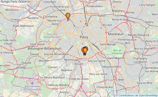 plan Rungis Paris Associations Rungis Paris : 5 associations