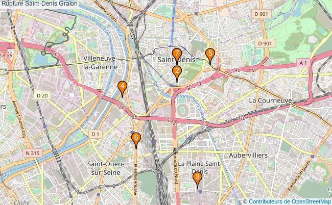 plan Rupture Saint-Denis Associations Rupture Saint-Denis : 7 associations