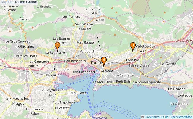 plan Rupture Toulon Associations Rupture Toulon : 4 associations