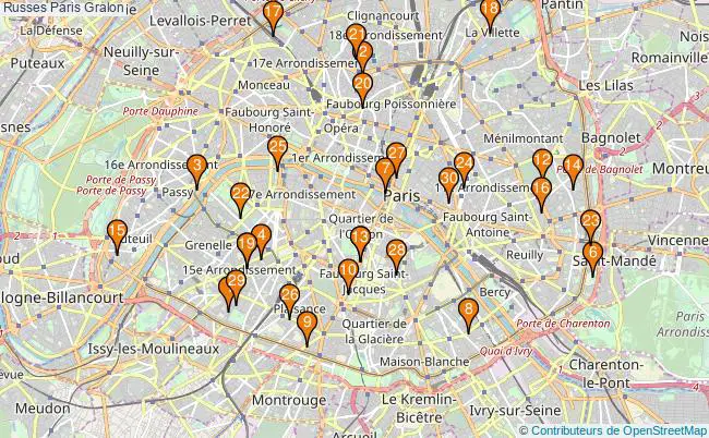plan Russes Paris Associations Russes Paris : 53 associations