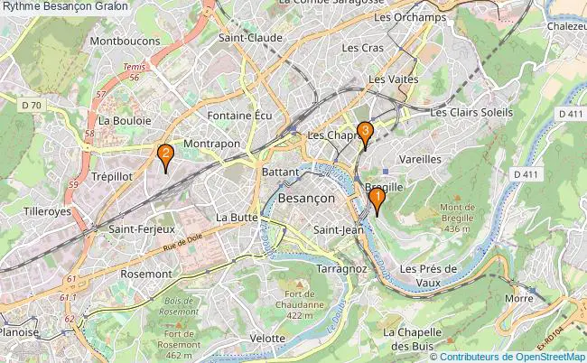 plan Rythme Besançon Associations Rythme Besançon : 3 associations