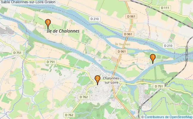 plan Sable Chalonnes-sur-Loire Associations sable Chalonnes-sur-Loire : 3 associations