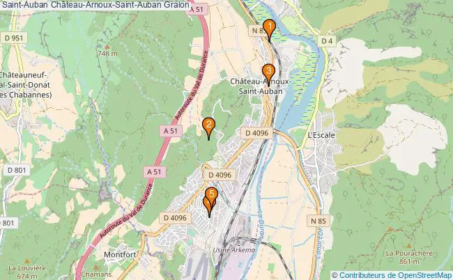 plan Saint-Auban Château-Arnoux-Saint-Auban Associations Saint-Auban Château-Arnoux-Saint-Auban : 5 associations