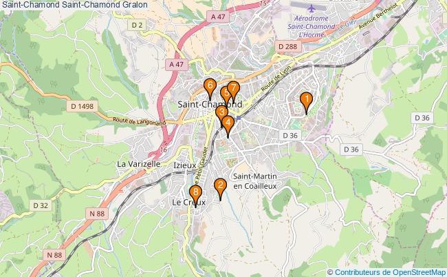 plan Saint-Chamond Saint-Chamond Associations Saint-Chamond Saint-Chamond : 11 associations