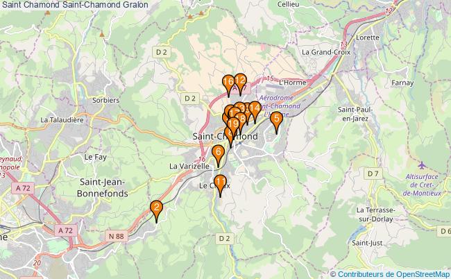 plan Saint Chamond Saint-Chamond Associations Saint Chamond Saint-Chamond : 21 associations
