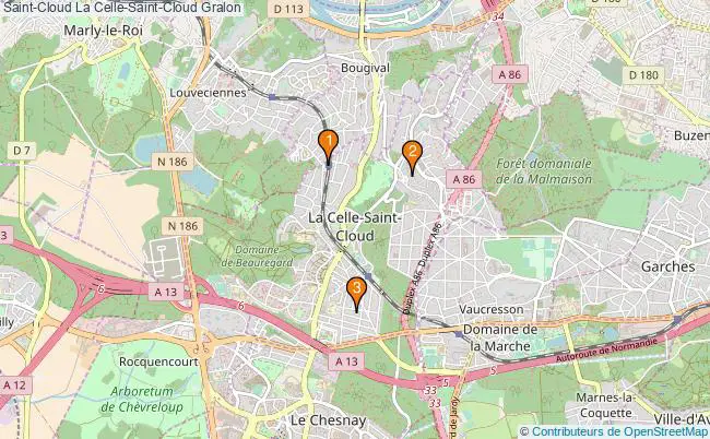 plan Saint-Cloud La Celle-Saint-Cloud Associations Saint-Cloud La Celle-Saint-Cloud : 3 associations