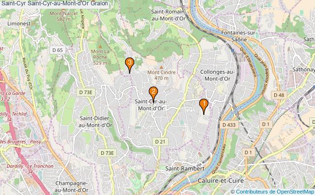 plan Saint-Cyr Saint-Cyr-au-Mont-d'Or Associations Saint-Cyr Saint-Cyr-au-Mont-d'Or : 4 associations