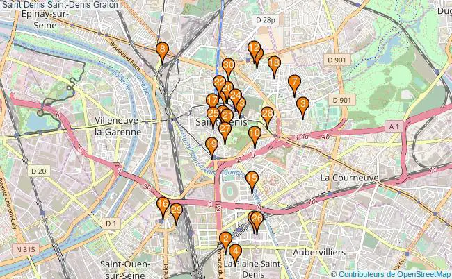 plan Saint Denis Saint-Denis Associations Saint Denis Saint-Denis : 39 associations