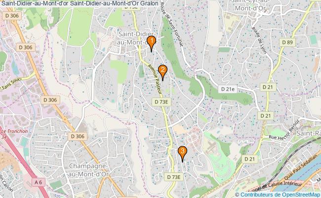 plan Saint-Didier-au-Mont-d'or Saint-Didier-au-Mont-d'Or Associations Saint-Didier-au-Mont-d'or Saint-Didier-au-Mont-d'Or : 3 associations