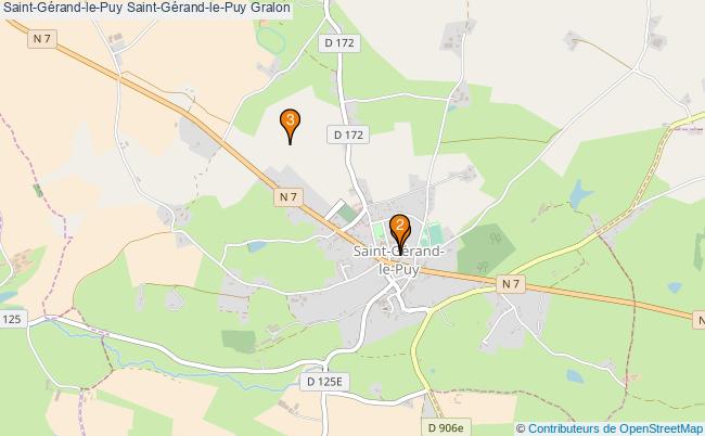 plan Saint-Gérand-le-Puy Saint-Gérand-le-Puy Associations Saint-Gérand-le-Puy Saint-Gérand-le-Puy : 3 associations