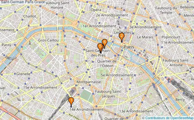 plan Saint-Germain Paris Associations Saint-Germain Paris : 9 associations