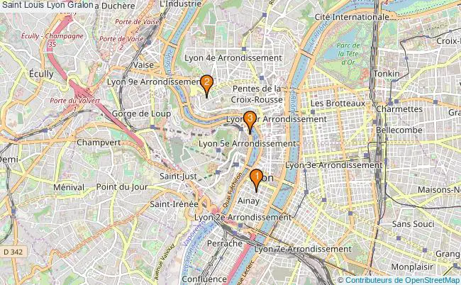 plan Saint Louis Lyon Associations Saint Louis Lyon : 4 associations