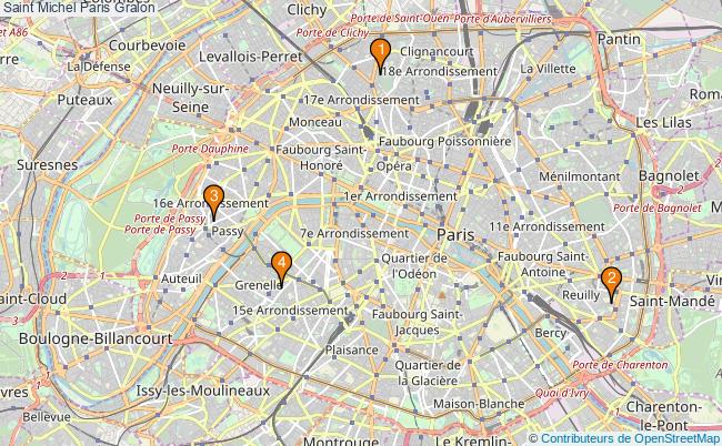 plan Saint Michel Paris Associations Saint Michel Paris : 5 associations