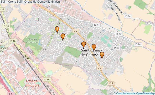 plan Saint Orens Saint-Orens-de-Gameville Associations Saint Orens Saint-Orens-de-Gameville : 6 associations