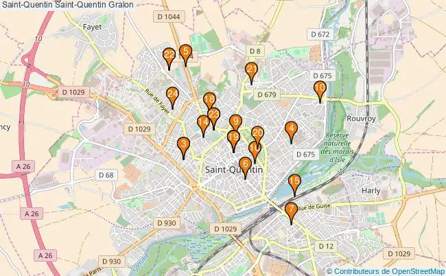 plan Saint-Quentin Saint-Quentin Associations Saint-Quentin Saint-Quentin : 33 associations