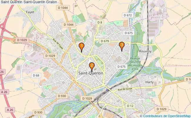 plan Saint Quentin Saint-Quentin Associations Saint Quentin Saint-Quentin : 4 associations