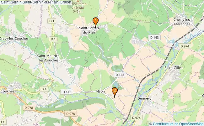 plan Saint Sernin Saint-Sernin-du-Plain Associations Saint Sernin Saint-Sernin-du-Plain : 2 associations