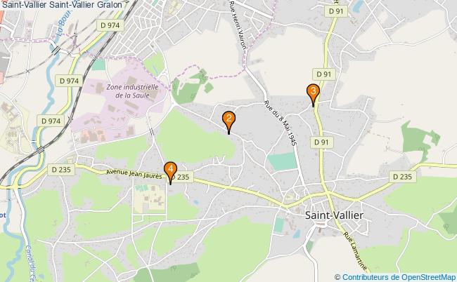 plan Saint-Vallier Saint-Vallier Associations Saint-Vallier Saint-Vallier : 6 associations