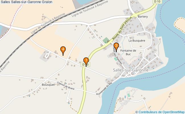 plan Salles Salles-sur-Garonne Associations Salles Salles-sur-Garonne : 4 associations