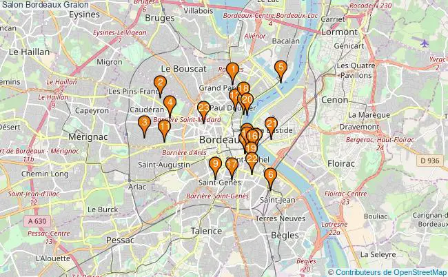 plan Salon Bordeaux Associations Salon Bordeaux : 26 associations