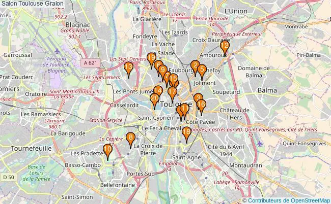 plan Salon Toulouse Associations Salon Toulouse : 27 associations