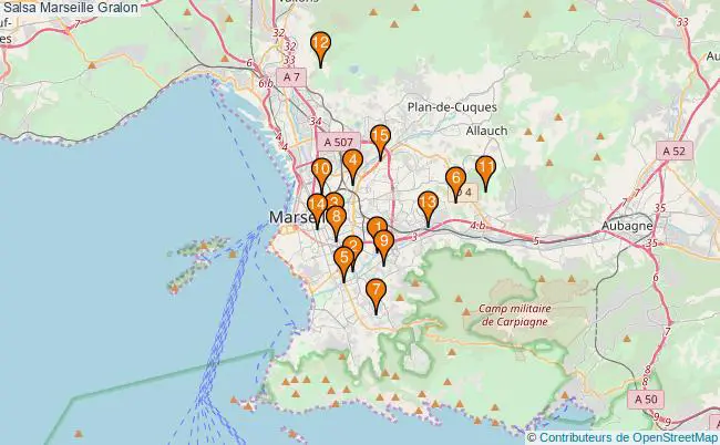 plan Salsa Marseille Associations salsa Marseille : 18 associations