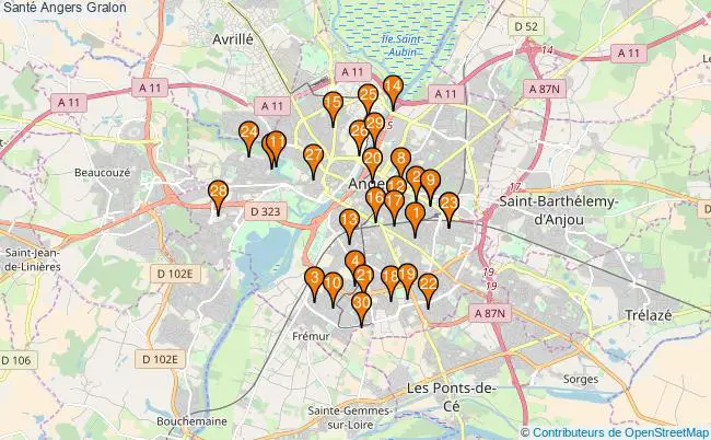 plan Santé Angers Associations Santé Angers : 114 associations