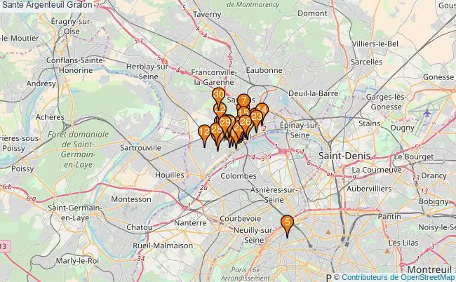 plan Santé Argenteuil Associations Santé Argenteuil : 66 associations