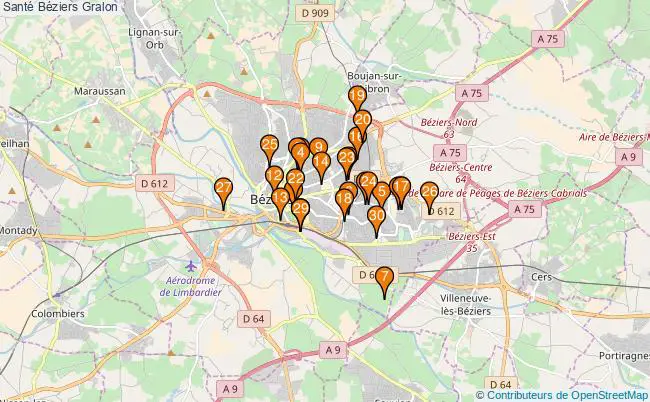 plan Santé Béziers Associations Santé Béziers : 53 associations