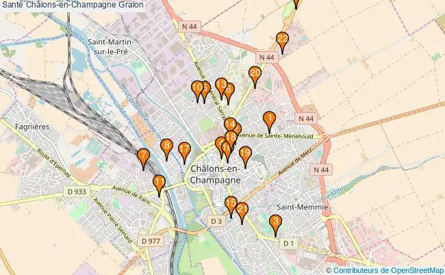 plan Santé Châlons-en-Champagne Associations Santé Châlons-en-Champagne : 27 associations