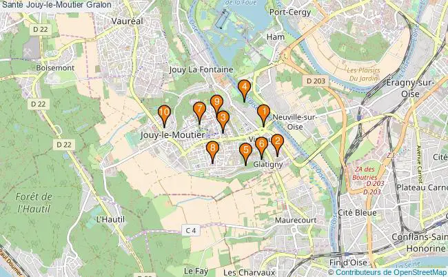 plan Santé Jouy-le-Moutier Associations Santé Jouy-le-Moutier : 14 associations