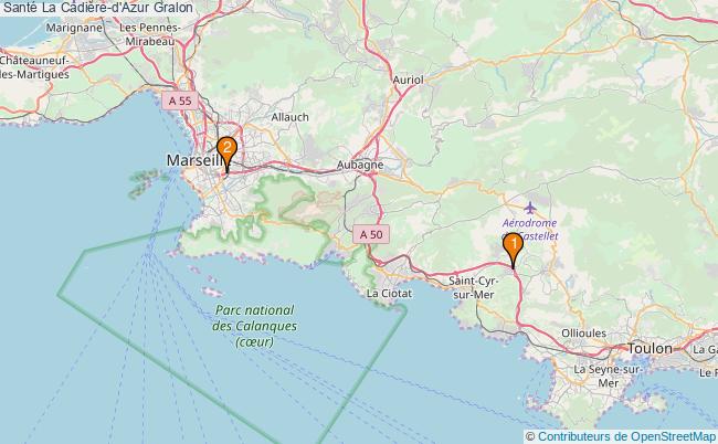 plan Santé La Cadière-d'Azur Associations Santé La Cadière-d'Azur : 4 associations