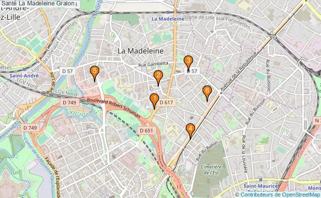 plan Santé La Madeleine Associations Santé La Madeleine : 10 associations