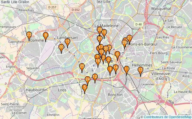 plan Santé Lille Associations Santé Lille : 328 associations