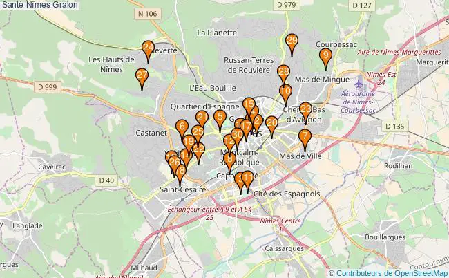 plan Santé Nîmes Associations Santé Nîmes : 133 associations