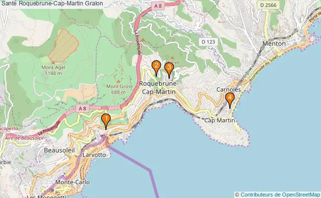 plan Santé Roquebrune-Cap-Martin Associations Santé Roquebrune-Cap-Martin : 4 associations