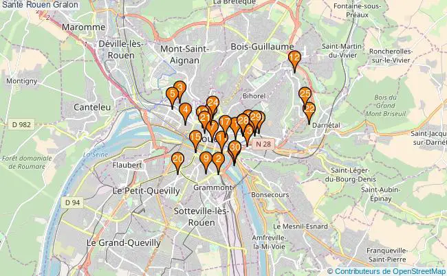 plan Santé Rouen Associations Santé Rouen : 138 associations